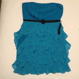 Ark & Co turquoise party dress Size M runs small!